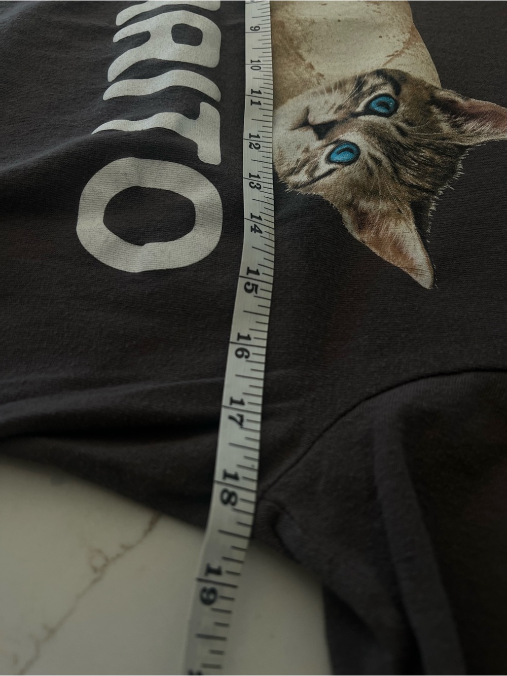 Purrito Cat Graphic T-Shirt Medium Gray Size Small Funny Kawaii Tee - Picture 6 of 7